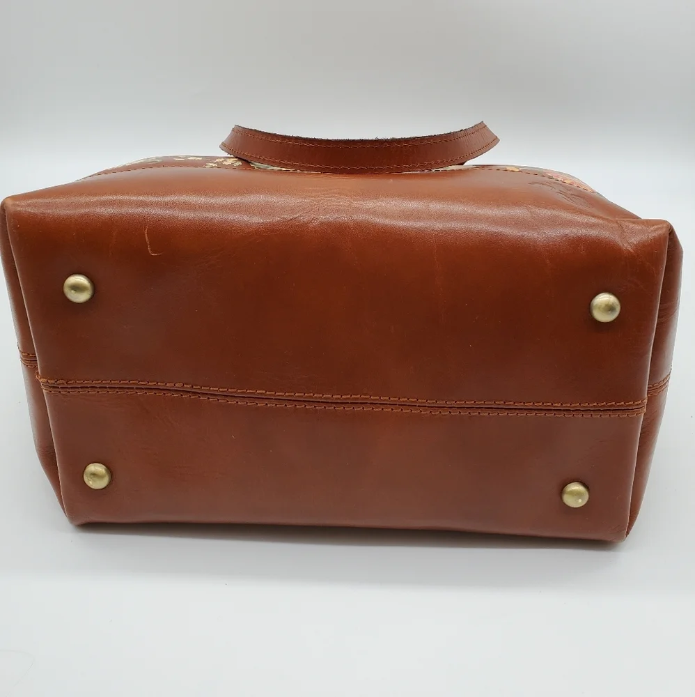 🔥Gorgeous Leather Patricia Nash Rochelle Satchel Shoulder Bag